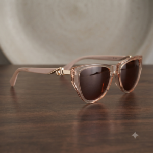 Rose crystal finish eyeglasses