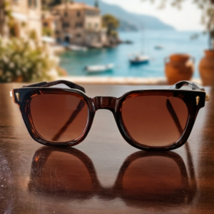 Classic square bold rimmed (copper brown)